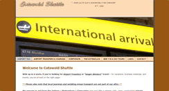 Desktop Screenshot of cotswoldshuttle.com
