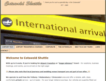 Tablet Screenshot of cotswoldshuttle.com